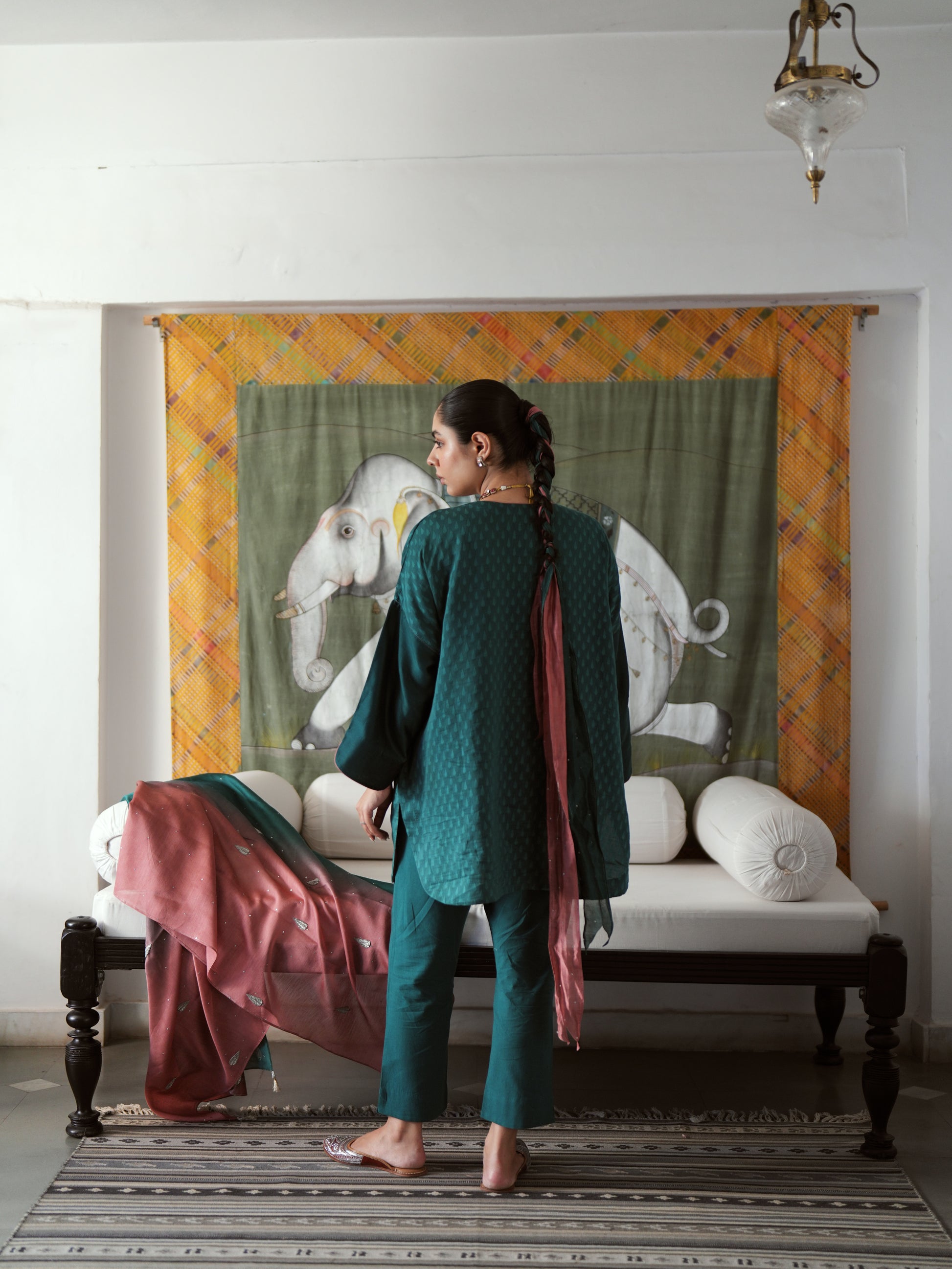 Nuraan Teal Cypress Ensemble
